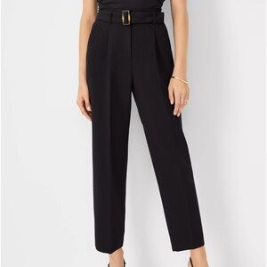 Ann Taylor The Belted High Waist Taper Pant